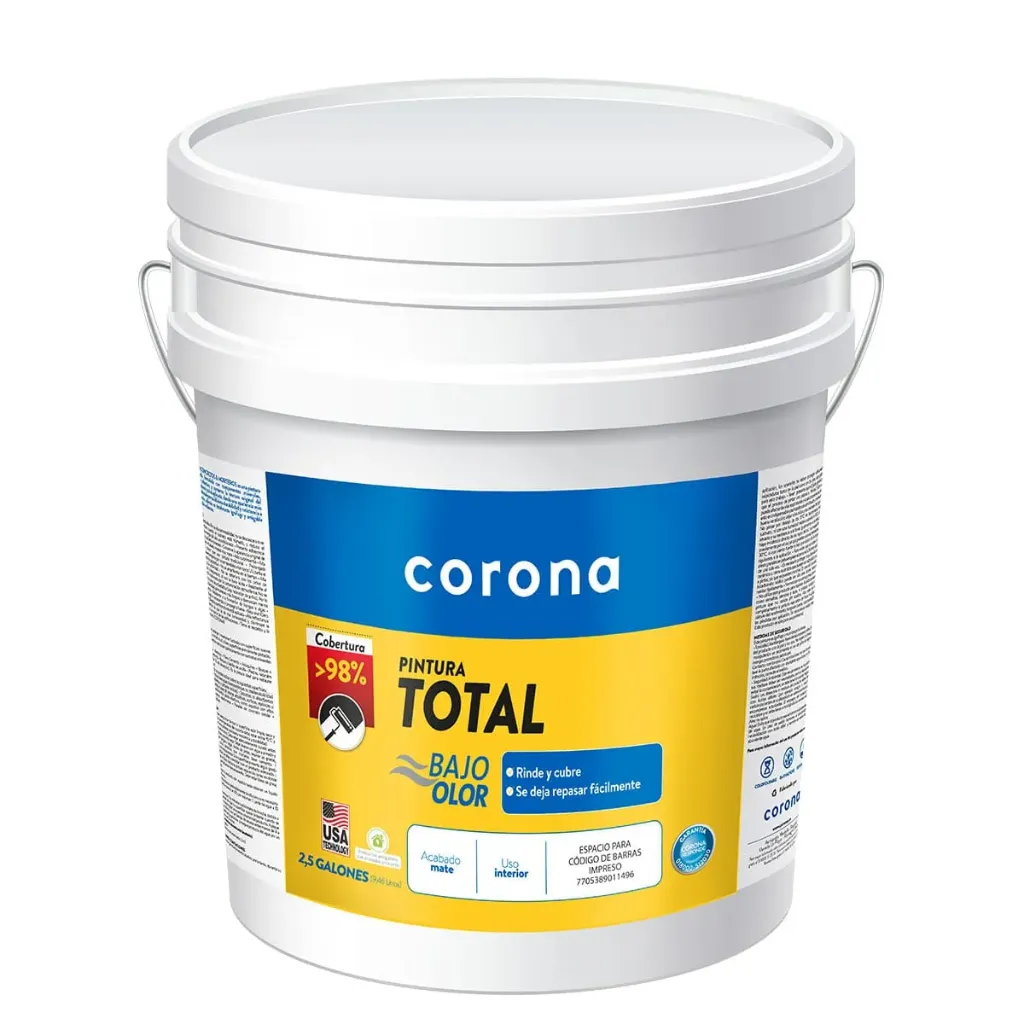 PINTURA TOTAL T2 BLANCO 2.5 GL REGALO MAESTROS