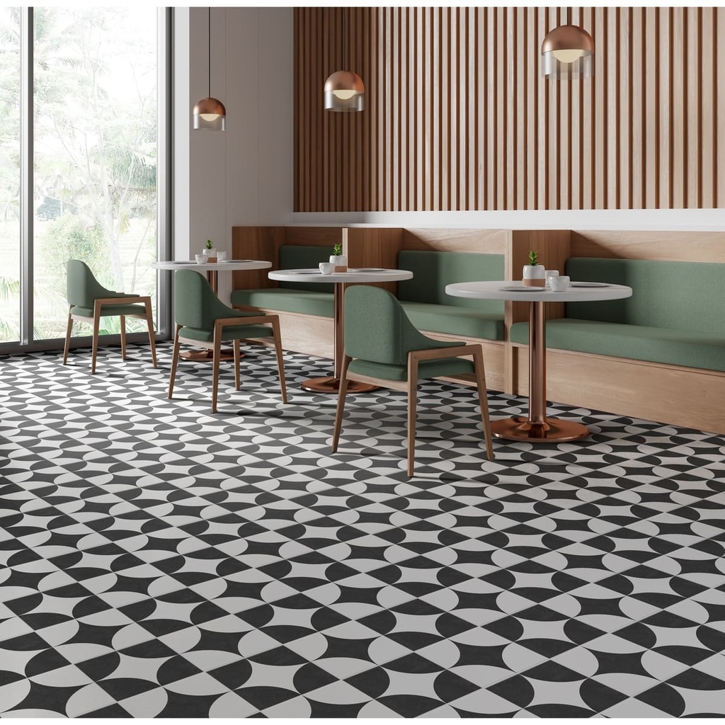 CUADRADO ECLIPSE LUZ NEGRO 19.8X19.8 CORONA