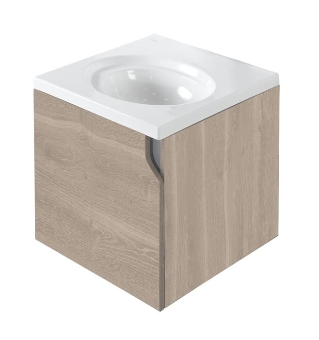 COMBO MUEBLE BAÑO EL ELIPSE VITAL BARDOLINO 45X45 RH CON LVM CORONA