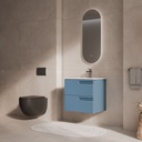 COMBO MUEBLE BAÑO EL LOTO AZUL 60X45 RH CON LVM CORONA