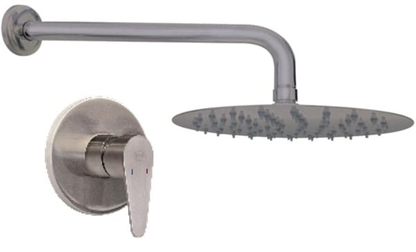 CONJ. MONOCONT. DUCHA VERMONT SLIM INOX. CROMO STRETTO