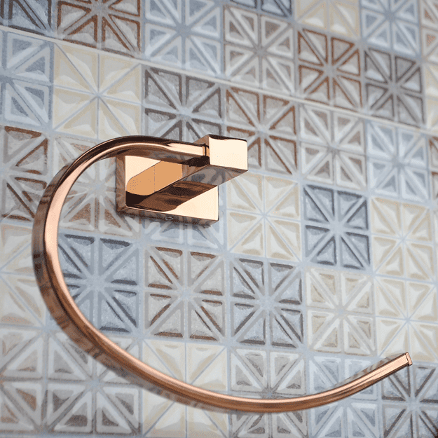 TOALLERO ARO RUBO COBRE LASCAR STRETTO