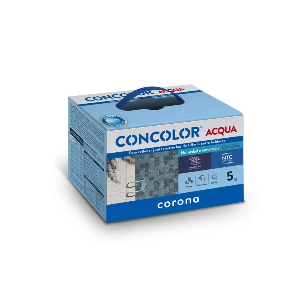 BOQUILLA CONCOLOR ACQUA GRIS CLARO X 5KG CORONA