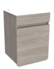 COMBO MUEBLE BAÑO EL ALUVIA POSITANO-WENGUE 45X45 RH CON LVM CORONA