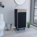COMBO MUEBLE BAÑO PS ALUVIA WENGUE-NACAR 40X35 RH CON LVM CORONA