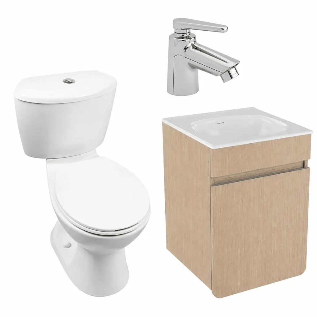 COMBO MANANTIAL PRO RED. CON MUEBLE ALUVIA CARTAGENA 40X35 RH CON LVM GRIF. NOGAL CORONA