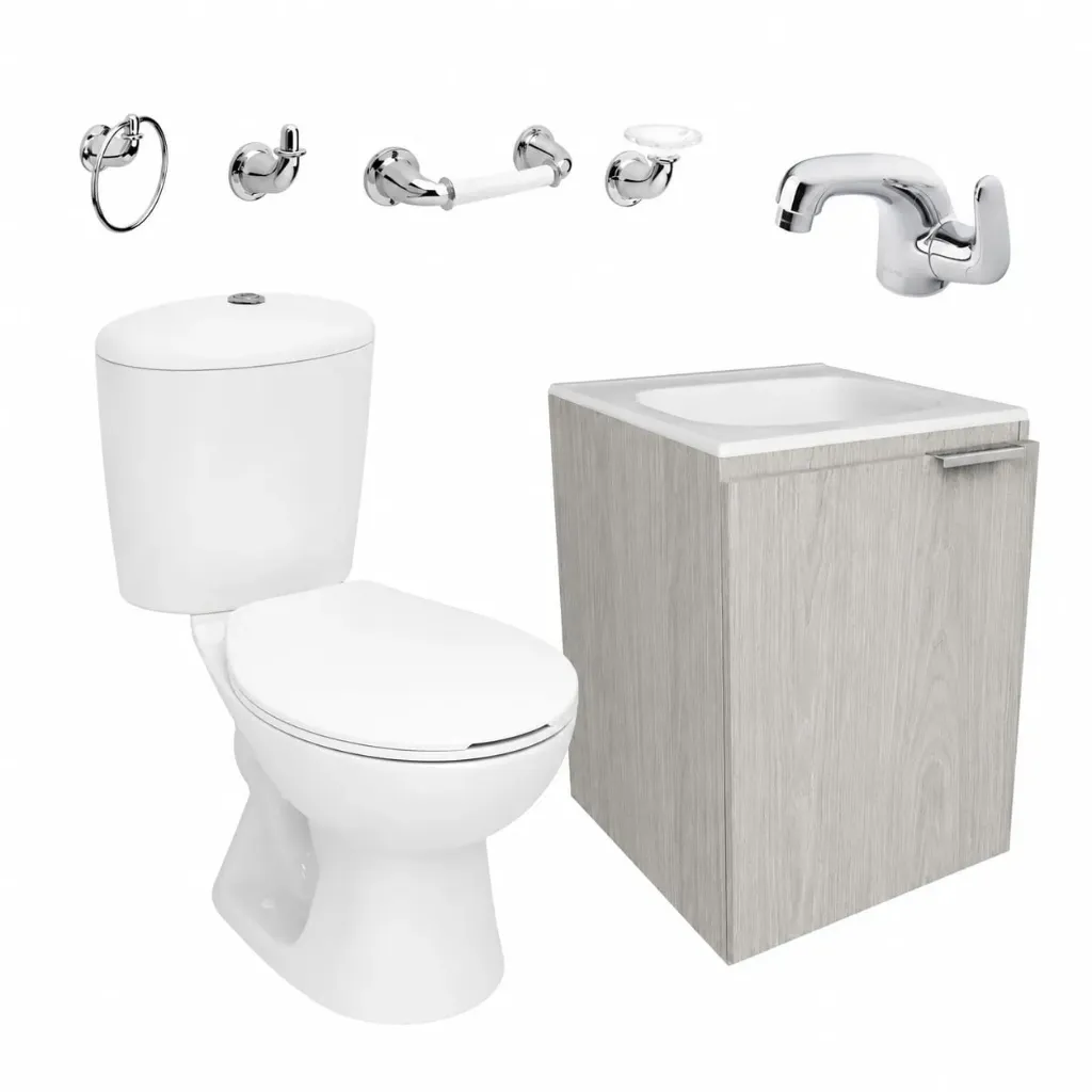 COMBO MANANTIAL PRO RED. CON MUEBLE ELEMANTAL 40X35 RH CON LVM GRIF. ALUVIA CORONA