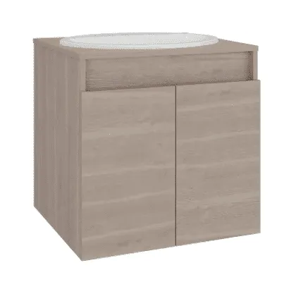 COMBO MUEBLE BAÑO EL ESENCIAL BARDOLINO 55X51 RH CON LVM CORONA