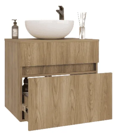 COMBO MUEBLE BAÑO EL PALERMO FRESNO 60X45 RH CON LVM SPAZIO CORONA