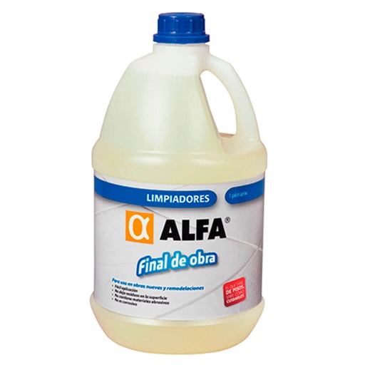 [AAL003] LIMPIADOR FINAL DE OBRA ALFA(1GL)