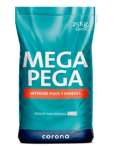 [APC001] MEGAPEGA CERAMICO GRIS 25KG CORONA