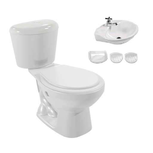 [PCS013] COMBO SANITARIO TAIRONA BLANCO SINP. EURO