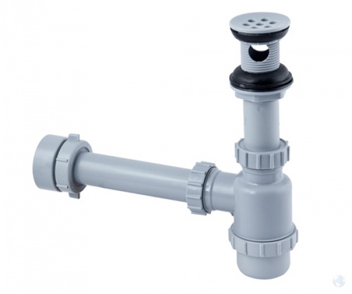 [GCS011] CONJ. SIFON BOTELLA LAVAMANOS + DESAGUE CON REBOSE GERFOR