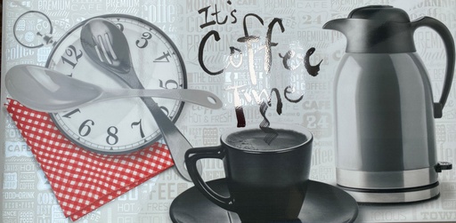 [RDB038] BASE DECORADA COFFEE TIME NEGRO 30X60 PRIM. CORONA