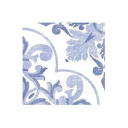 [RDG027] DECORADO CUADRADO AZIM AZUL 19.8X19.8 CORONA