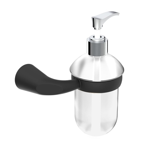 [GAU035] DISPENSADOR DE JABON KORAL MATE BLACK CORONA