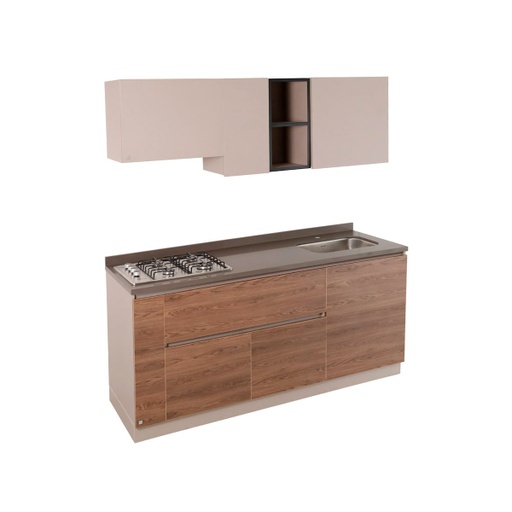 [MCU004] COCINA SAVONA COÑAC TAUPE 1.80 DERECHA CORONA