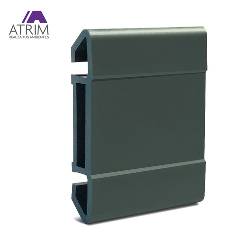 [RLC039] CLIP DE FIJACION PARA ZÓCALO - GUARDAESCOBA X12 UND GRIS ATRIM