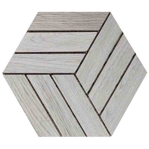 [RDC033] MALLA HEXAGONO NOGAL CAFE 21X21 ALFA