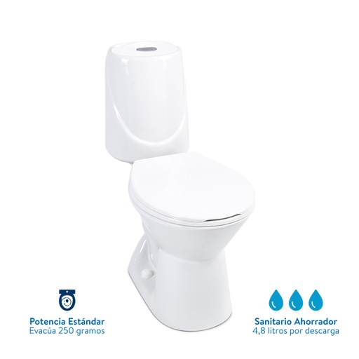 [PST021] SANITARIO HAPPY BLANCO CORONA