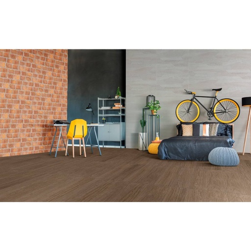 [RPM063] PORCELANATO ESCOCIA CAFE 19.5X88 CORONA PRIM. (1.03)
