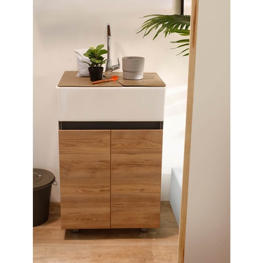 [MLM007] LAVADERO SOHO 60X50 ACCES TAUPE CORONA
