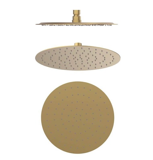 [GDR028] REGADERA REDONDA URBAN 25 CM DORADO DECOR