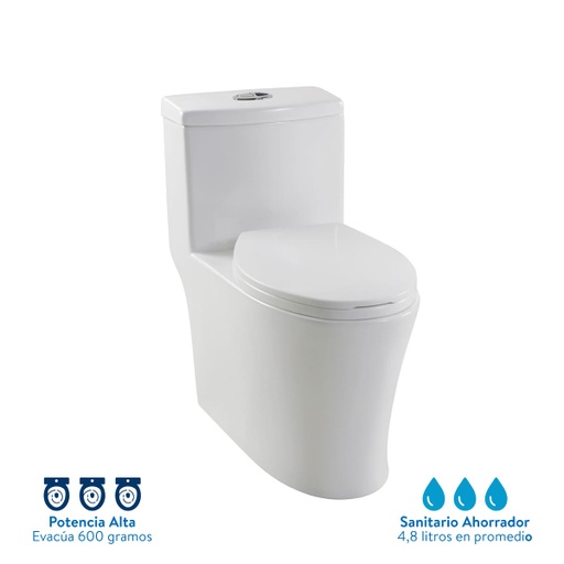 [PSO042] SANITARIO BURGOS ALONGADO BLANCO CORONA