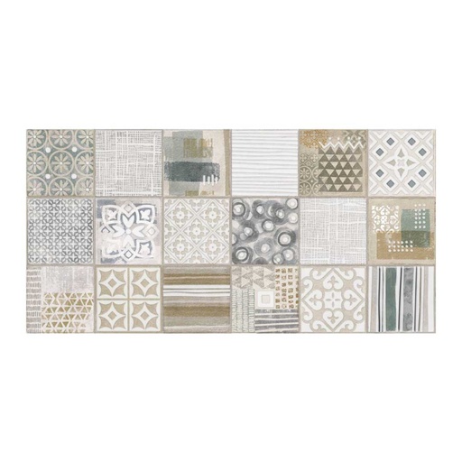 [RDB105] BASE DECORADA MORISCOS MULTICOLOR 30X60 CORONA