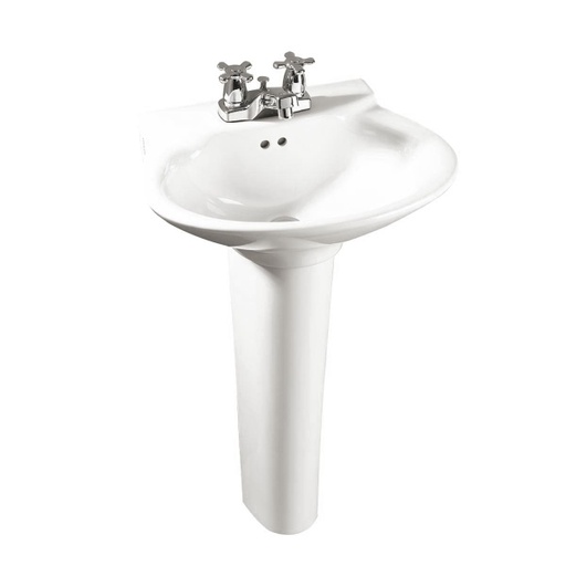 [PLC023] LAVAMANOS AVANTI CON PEDESTAL BLANCO CORONA