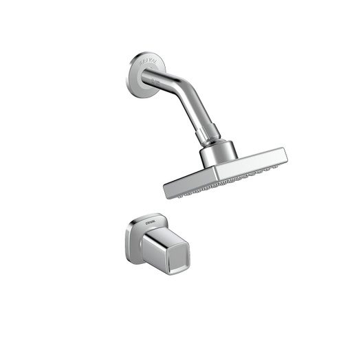 [GDGC07] CONJ. REGISTRO DUCHA SOLID CROMO CORONA