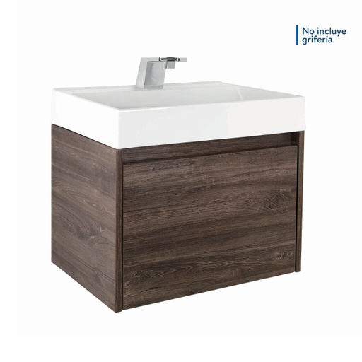 [MBF035] MUEBLE DE BAÑO ELEVADO FUSSION SIENA CON LAVAMANOS 60CM CORONA