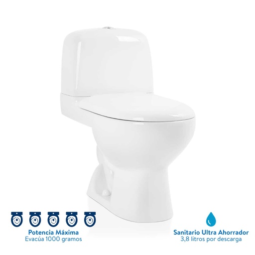 [PST025] SANITARIO POWERMAX BLANCO CORONA