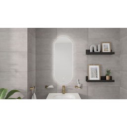 [MES039] ESPEJO OVAL LED 40X100CM CORONA