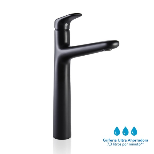 [GMM076] MONOCONT. LAVAMANOS LIQUID ALTO MATEBLACK CORONA