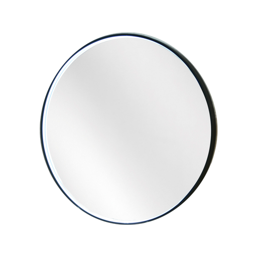 [MES041] ESPEJO LED REDONDO 60CM MARCO NEGRO