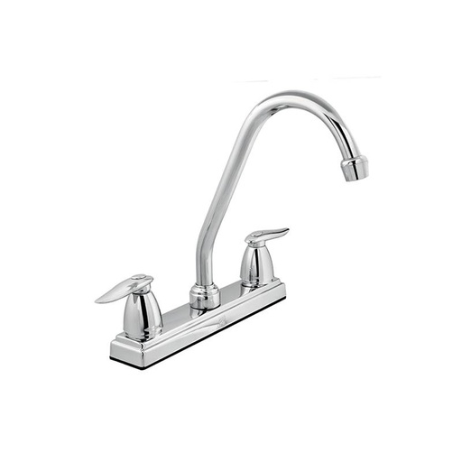 [GPZ014] MEZCLADOR LAVAPLATOS CCP SLIM 8" CROMO GERFOR