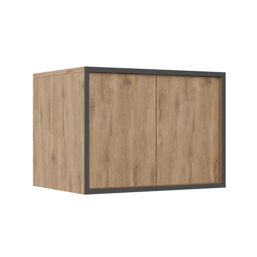 [MBF049] MUEBLE DE BAÑO ELEVADO LISBOA PLUS MACADAMIA - PLOMO 60 CM CORONA