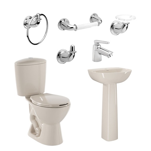 [PCP025] COMBO MANANTIAL PRO REDONDO CON PEDESTAL BONE CORONA