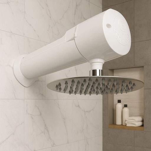 [GDE005] DUCHA HORIZONTAL LUSSO BLANCA A 110V BOCCHERINI