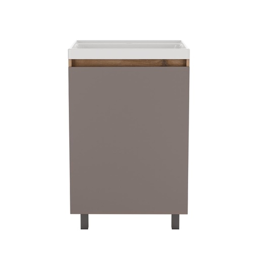 [MLM015] LAVADERO PREMIUM II CON MUEBLE BILBAO MACADAMIA - TAUPE CORONA