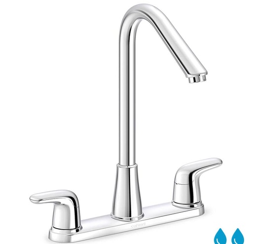[GPZ018] MEZCLADOR LAVAPLATOS SOBREP 8" ALUVIA PLNCA CORONA