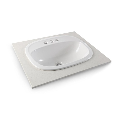 [PLE043] LAVAMANOS CASCADE SOBREPONER BLANCO CORNA