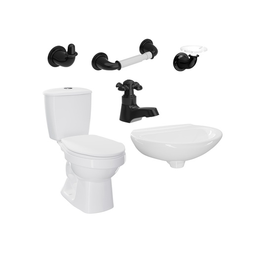 [PCS029] COMBO LAGUNA BLANCO GRIF. NEGRA CORONA