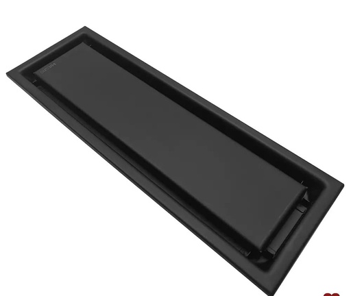 [GCJ040] REJILLA RECTANGULAR NEGRO 30 CM IMP.