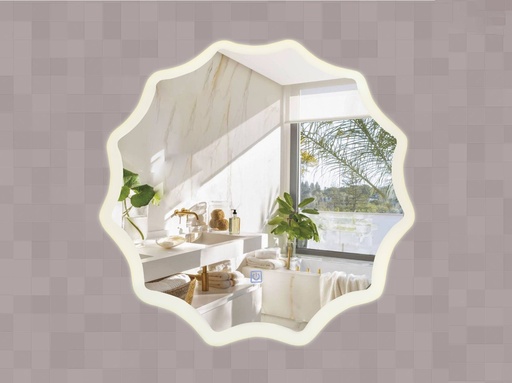 [MES052] ESPEJO LED RED. FLOWER 79 HC