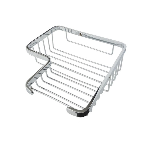 [GAU151] CANASTILLA ESQUINERA L DUCHA CON JABONERA CORONA