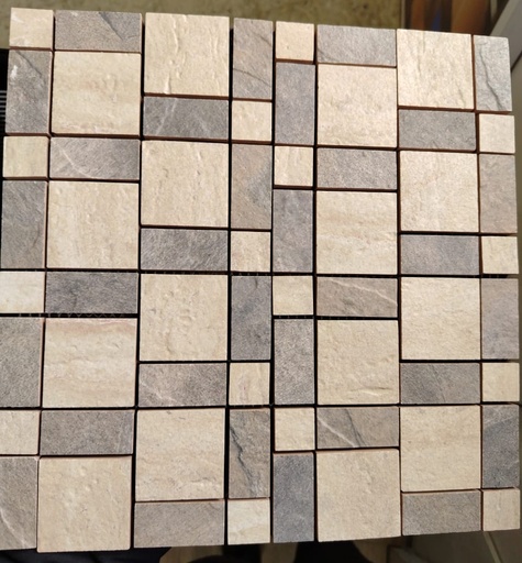 [RDC060] MOSAICO TRAVERTINO BEIGE 30X30 CORONA