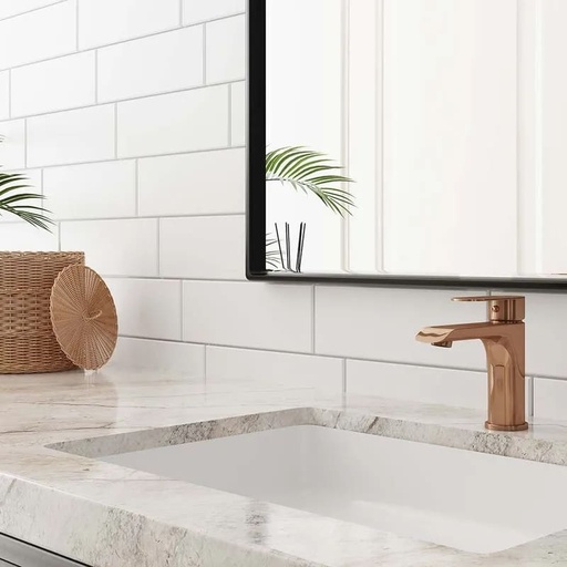 [GMM112] MONOCONTROL LAVAMANOS EDGE BAJO ROSE GOLD ALFA