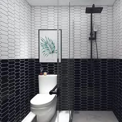 [RCD209] PARED ROMANA NEGRO 30X60 PRIM. CG (1.62)